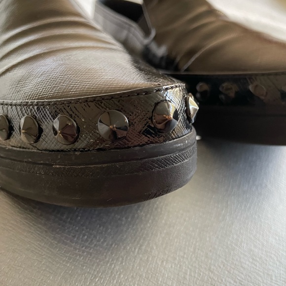 PRADA Black Slip-On Loafers - Picture 7 of 9